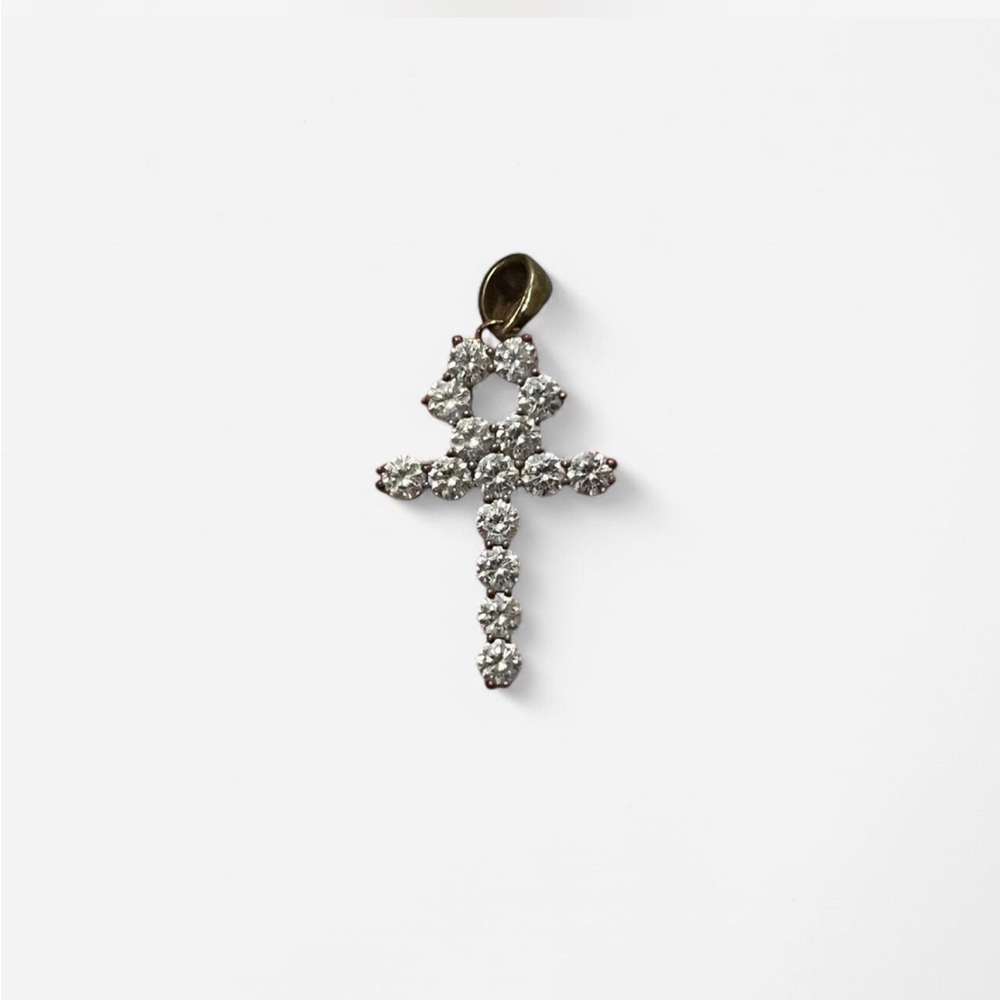 GOLD GODS Diamond Cross Pendant